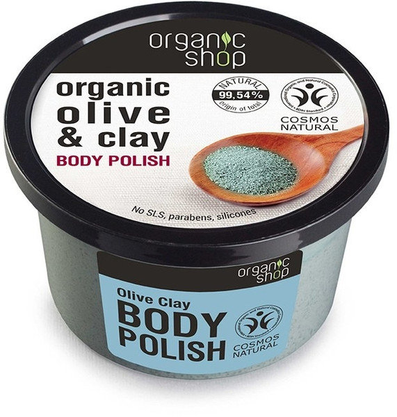 Organic Shop Polish Olive & Clay Body Polish 250ml