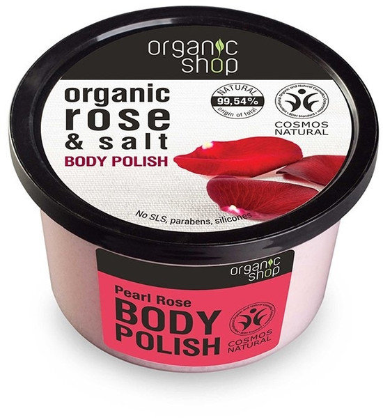 Organic Shop Pearl Rose Body Polish 250ml