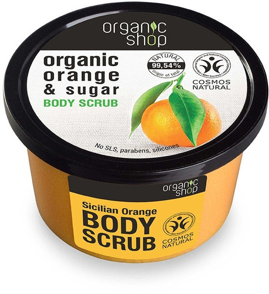 Organic Shop Sicilian Orange Body Scrub Sicilian 250ml