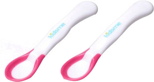 Kidsme Baby Ideal Temperature FeedingSpoon 6+m Lavender 2τμχ