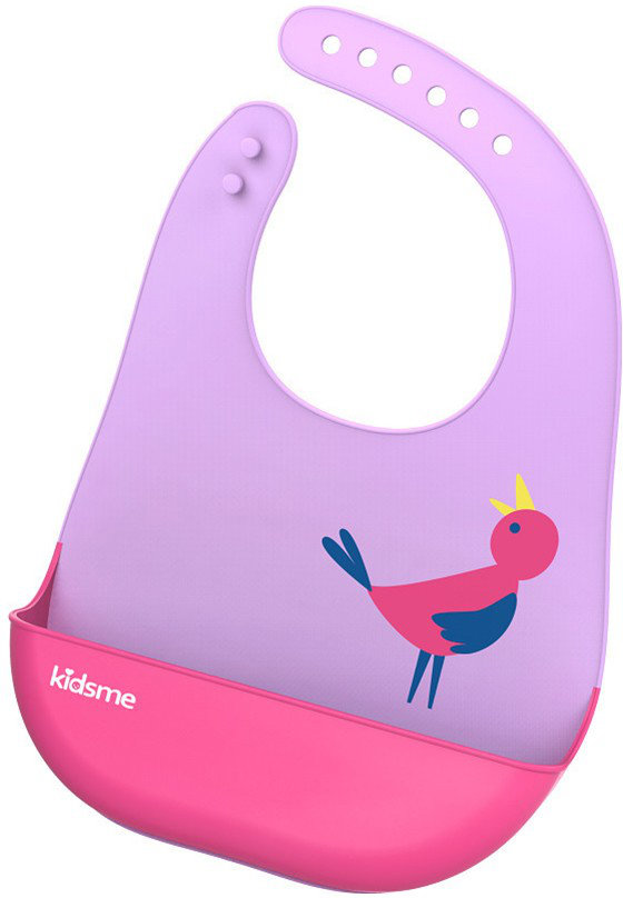 Kidsme Easy Clean Bib Lavender Σαλιάρα Σιλικόνης 1τμχ