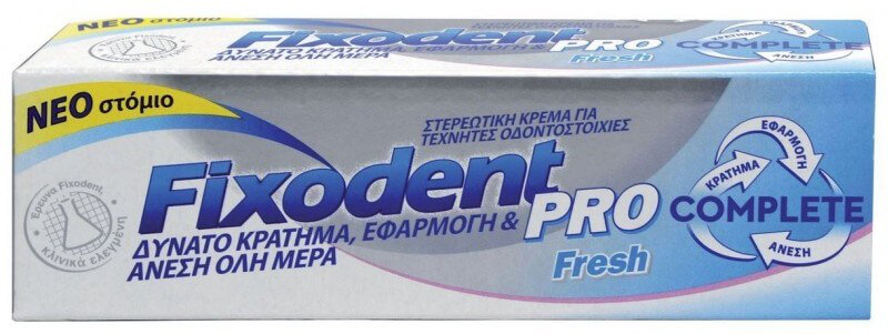 Fixodent Pro Fresh Complete Adhesive Cream 47gr