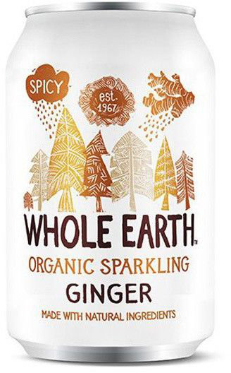 Whole Earth Sparkling Drink Ginger 330ml