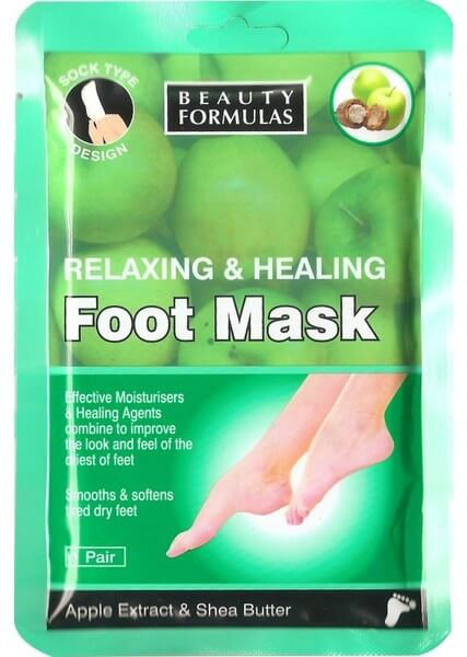Beauty Formulas Relaxing Healing Foot Mask 1ζεύγος