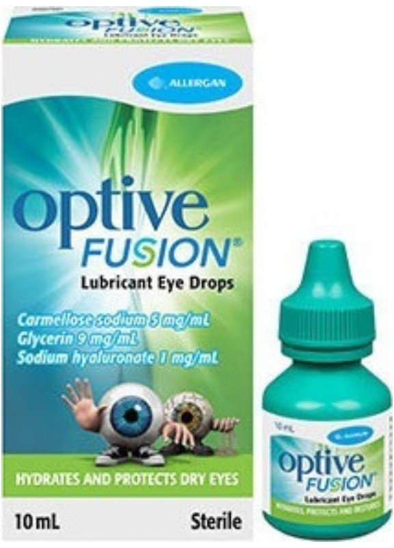 Allergan Optive Fusion Λιπαντικές Οφθαλμικές Σταγόνες 10ml