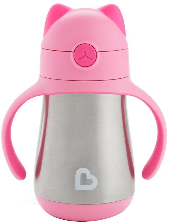 Munchkin Stainless Steel Straw Cup Cool Cat 237ml