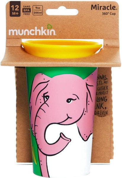 Munchkin Miracle 360° Deco Sippy Cup Elephant 12+ 266ml