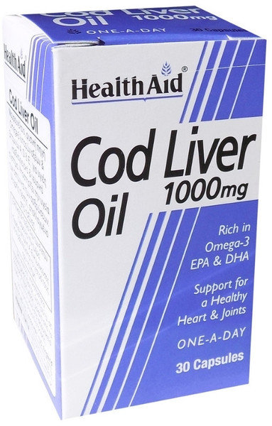 Health Aid Cod Liver Oil 1000mg 30caps 