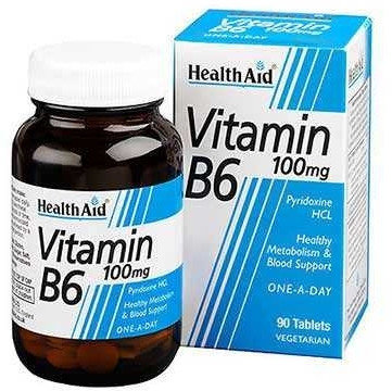 Health Aid B6 Vitamin 100mg 90tabs