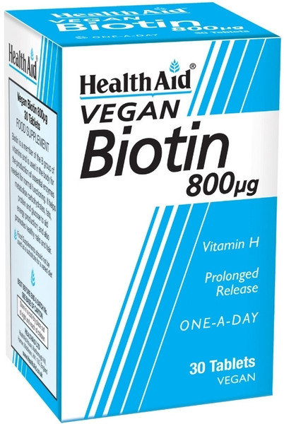 Health Aid Biotin 800μg 30tabs Health Aid Biotin 800μg 30tabs