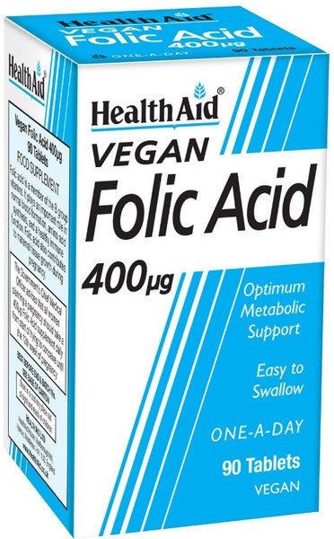 Vegan Folic Acid 400μg 90tabs