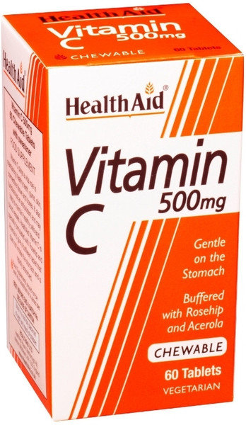 Health Aid Vitamin C 500mg Chewable 60chew.tabs Health Aid Vitamin C 500mg Chewable 60chew.tabs