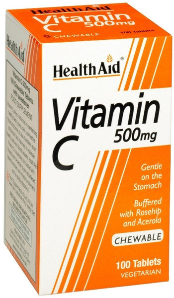 Health Aid Vitamin C 500mg 100chew.tabs