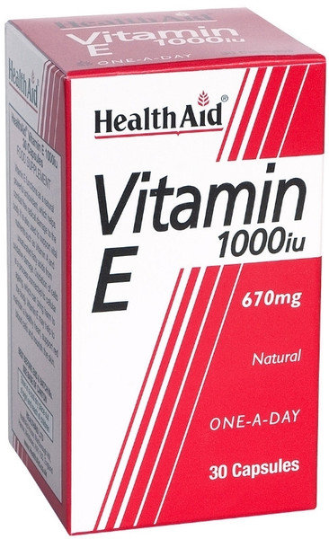 Health Aid Vitamin Ε 1000IU (670mg) 30caps