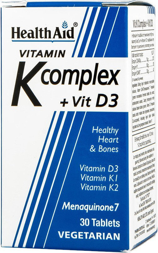 Health Aid Vitamin K Complex +Vit D3 30caps