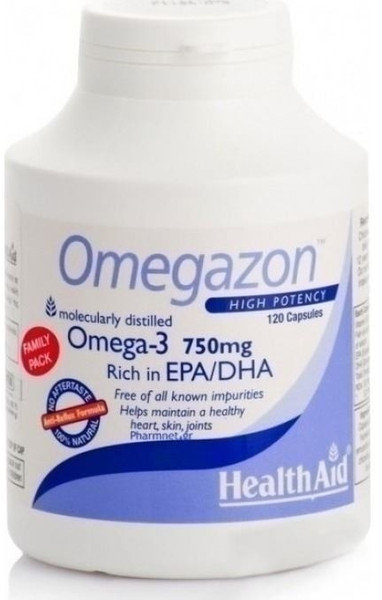 Health Aid Omegazon High Potency Omega 3 750mg 120caps