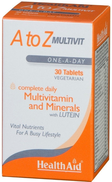 Health Aid A To Z Multivit Lutein 30tabs