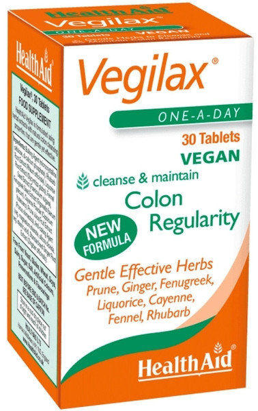 Health Aid Vegilax Colon Regularity Συμπλήρωμα 30tabs