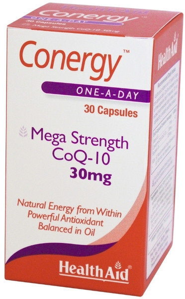 Health Aid Conergy CoQ-10 30mg 30caps
