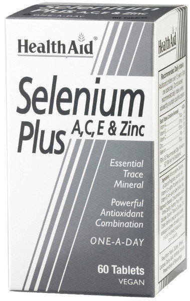 Health Aid Selenium Plus with Vit A,C, E & Zinc 60tabs Health Aid Selenium Plus with Vit A,C, E & Zinc 60tabs