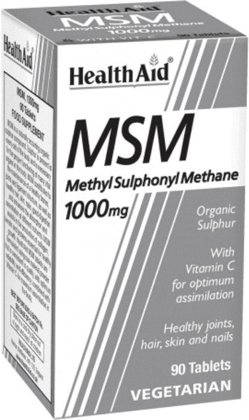 Health Aid MSM 1000mg with Vitamin C 90tabs