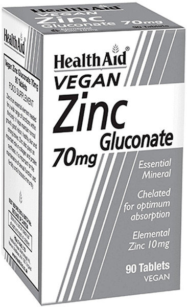 HHealth Aid Zinc Gluconate 70mg 90tabs HHealth Aid Zinc Gluconate 70mg 90tabs