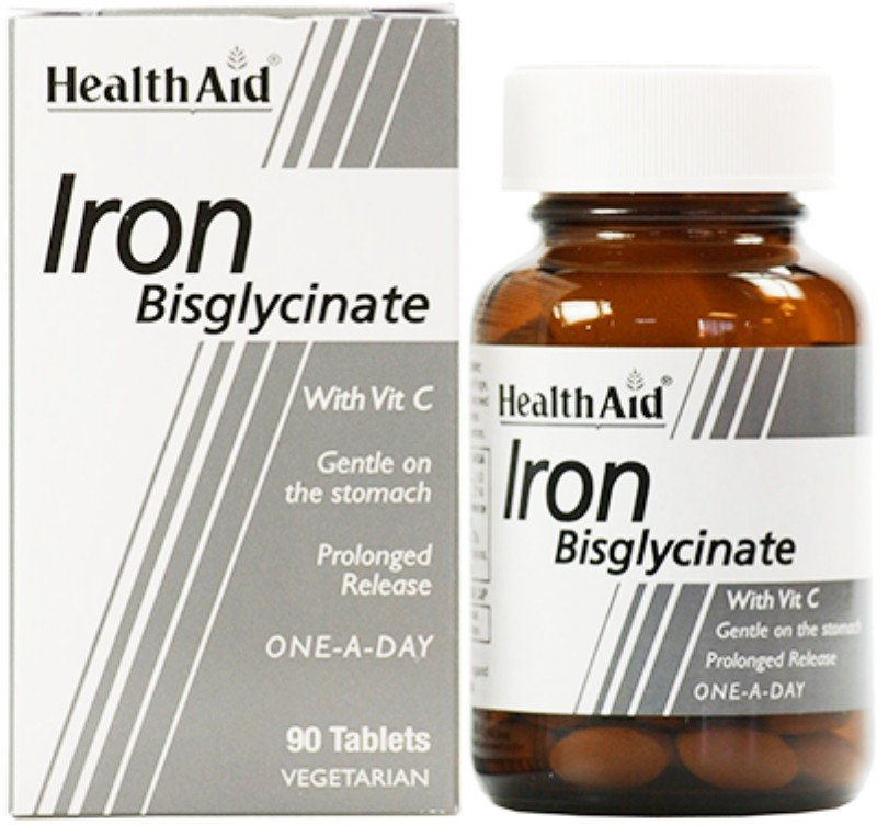 Health Aid Iron Bisglycinate 30mg 90tabs