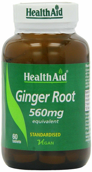 Health Aid Ginger Root 560mg Equivalent 60tabs