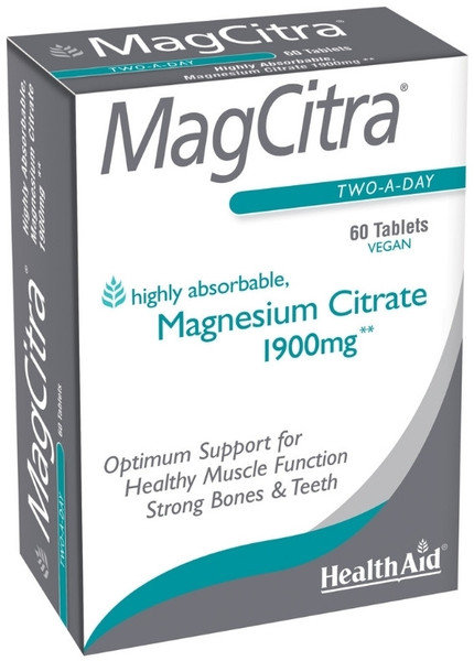 Health Aid MagCitra 1900mg 60tabs Health Aid MagCitra 1900mg 60tabs