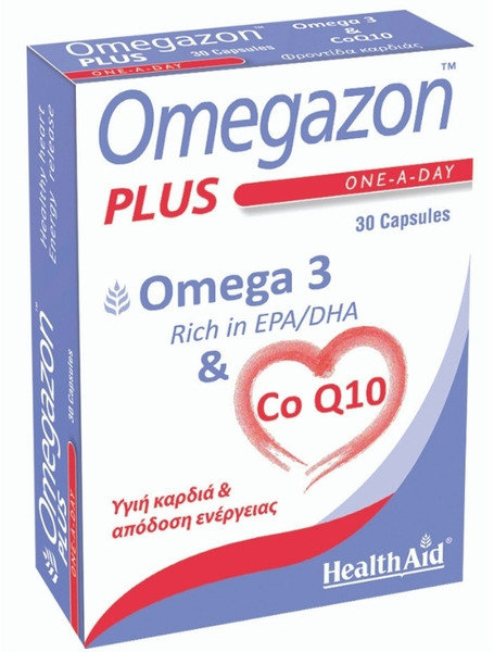 Health Aid Omegazon Plus Ω3 CoQ10 30caps