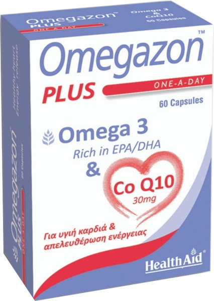 Health Aid Omegazon Plus Ω3 CoQ10 60caps