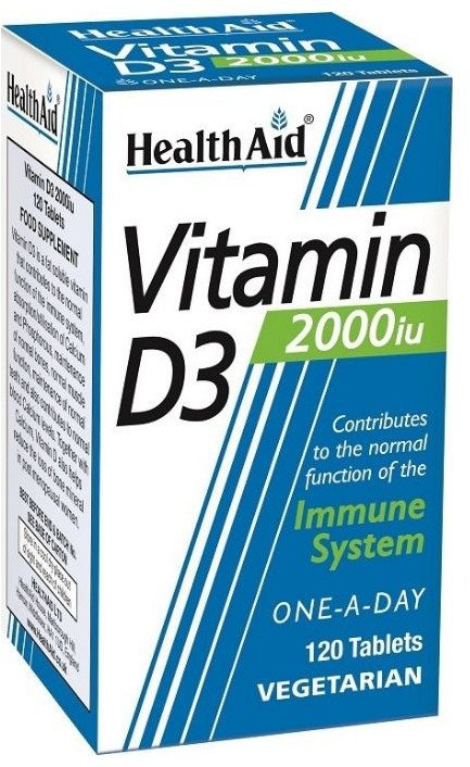 Health Aid Vitamin D3 2000iu 120tabs