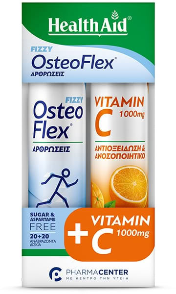 Health Aid Osteoflex Fizzy & Vitamin C Orange 1000mg 