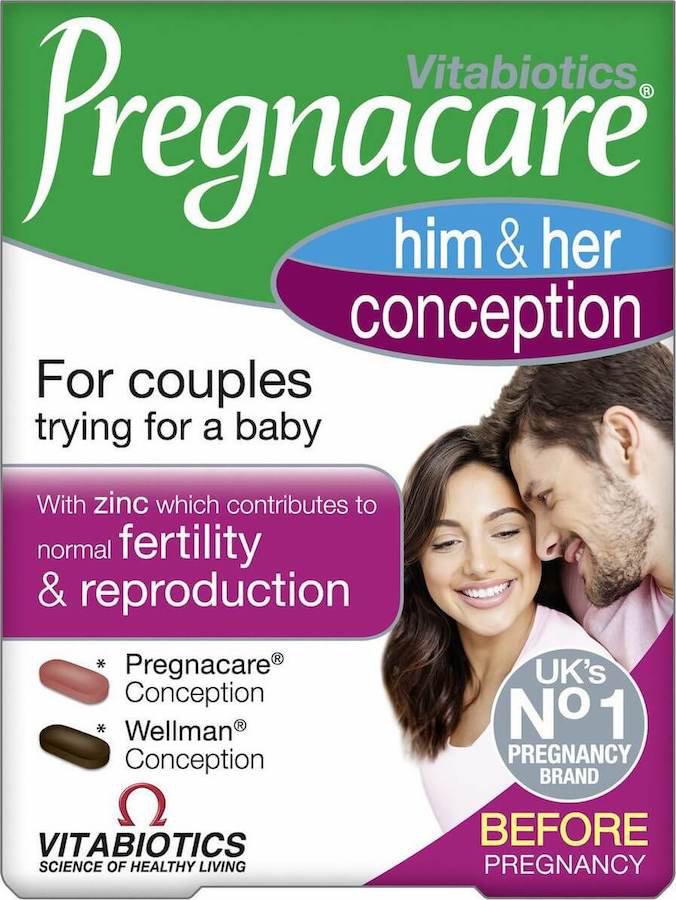 Vitabiotics Pregnacare Him Her Conception 60tabs