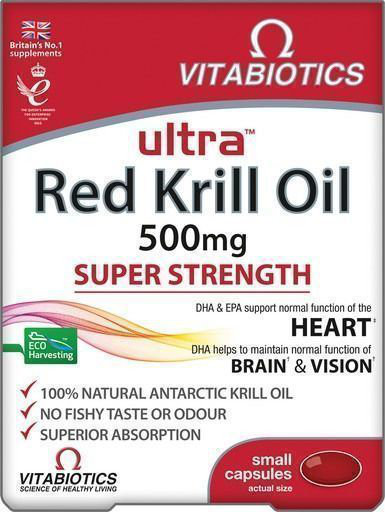 Vitabiotics Ultra Krill Oil 500mg Super Strenght 30caps