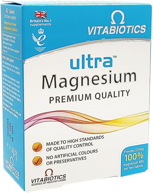 Vitabiotics Ultra Magnesium 375mg 60tabs