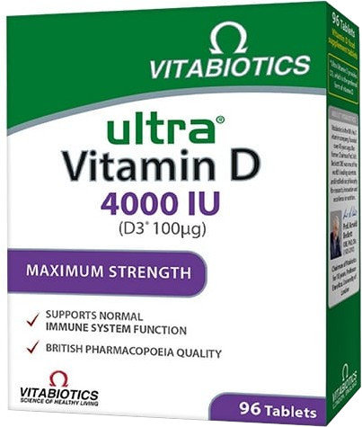 Vitabiotics Ultra Vitamin D3 4000iu 96tabs