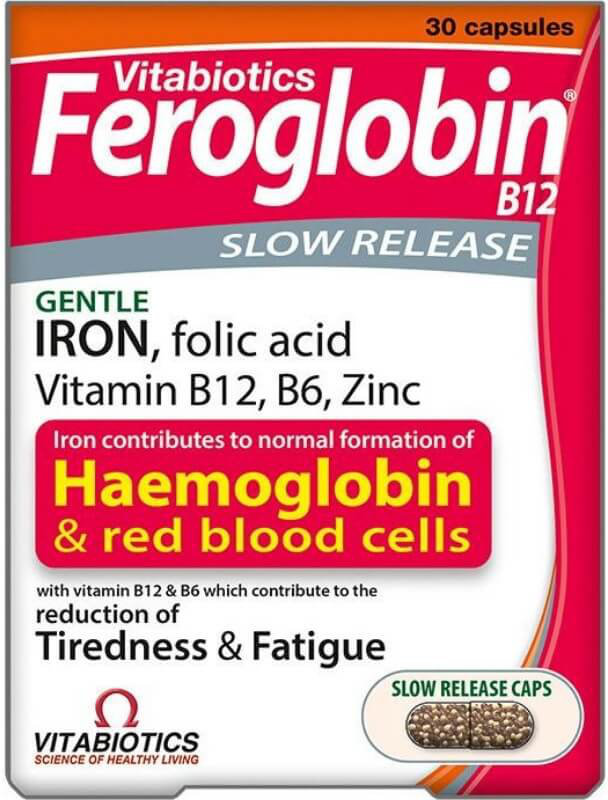 Vitabiotics Feroglobin B12 Slow Release 30caps Vitabiotics Feroglobin B12 Slow Release 30caps