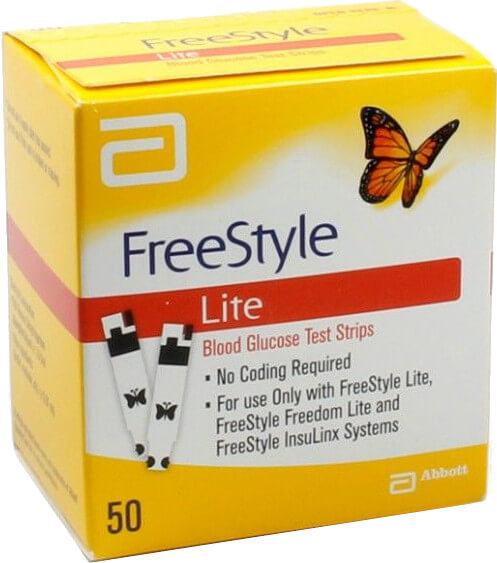 Abbott FreeStyle Lite Blood Glucose Test 50strips