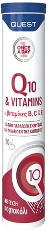 Quest Once a Day Q10 & Vitamins Orange Flavour 20eff.tabs