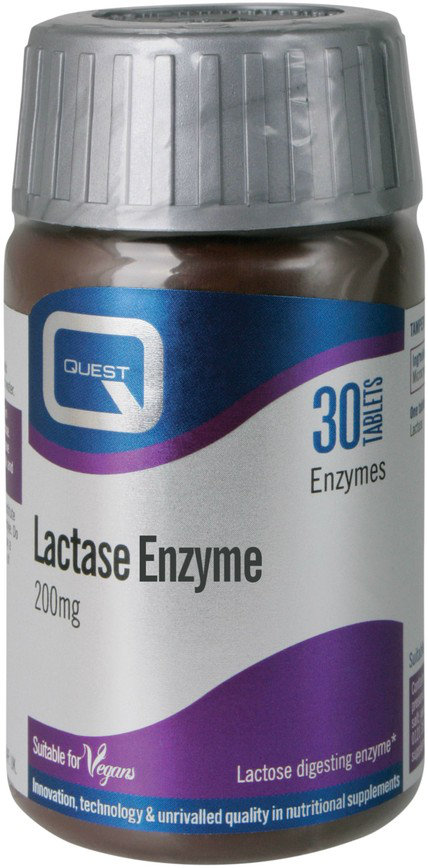 Quest Lactase Enzyme 200mg 30tabs