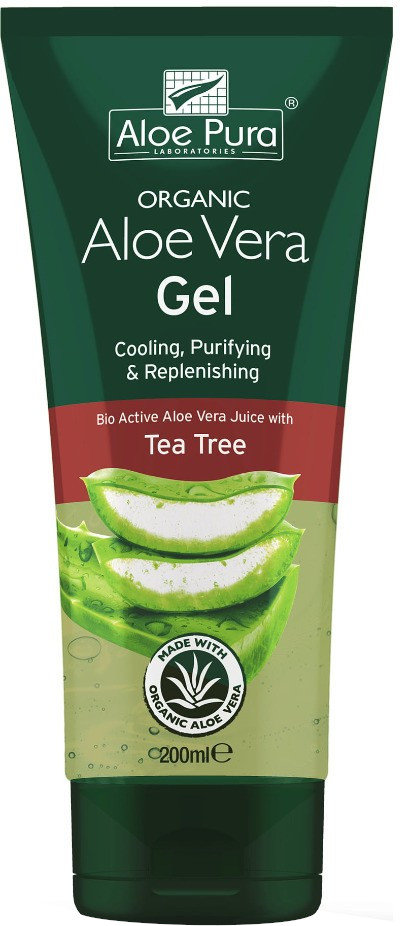 Optima Aloe Pura Organic Aloe Vera Gel with Tea Tree 200ml