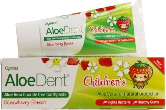 Optima AloeDent Children's Strawberry Toothpaste 50ml Optima AloeDent Children's Strawberry Toothpaste 50ml
