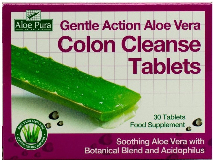 Optima Aloe Pura Aloe Vera Colon Cleanse 30tabs
