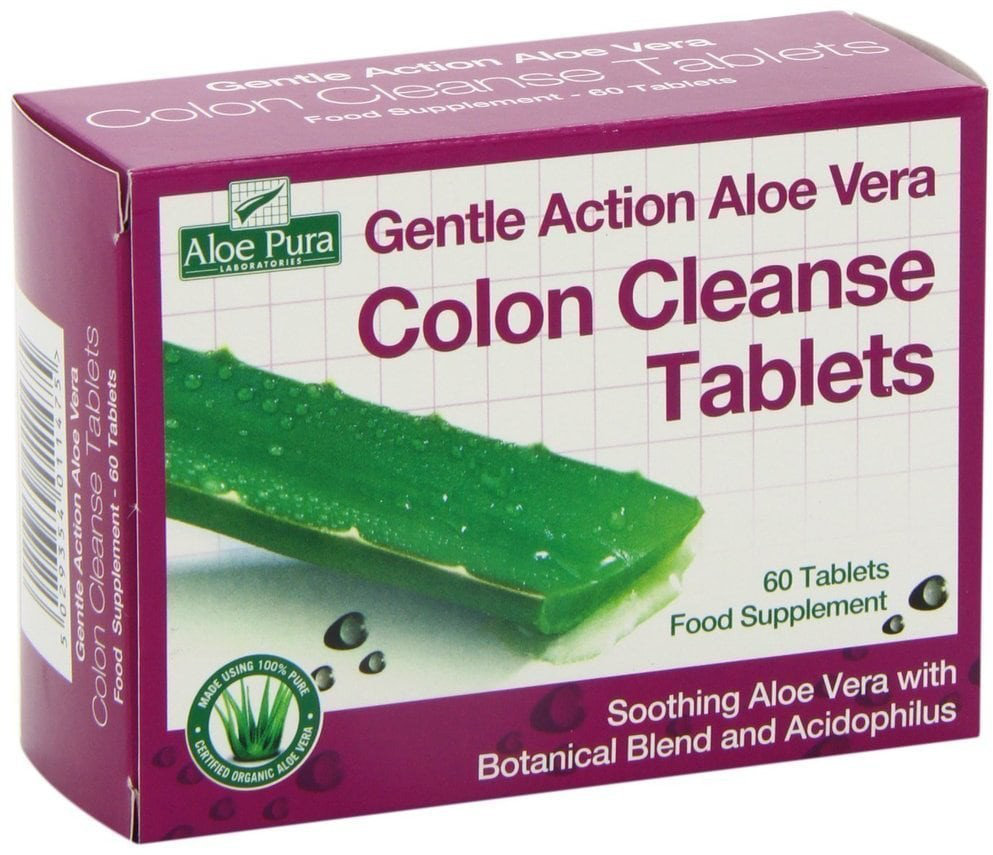 Optima Aloe Pura Gentle Action AloeVera Colon Cleanse 60tabs
