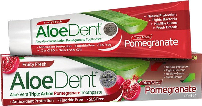 Optima AloeDent Triple Action Pomegranate Toothpaste 100ml
