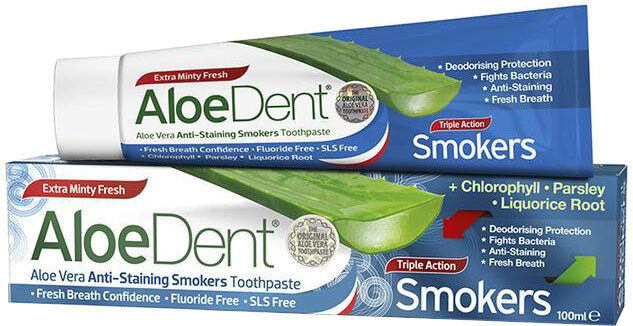 Optima Naturals Aloe Dent 3Action Smokers Toothpaste 100ml