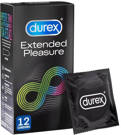 Durex Extended Pleasure Condoms 12τμχ Durex Extended Pleasure Condoms 12τμχ