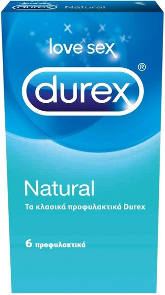 Durex Natural Classic Condoms 6τμχ Durex Natural Classic Condoms 6τμχ
