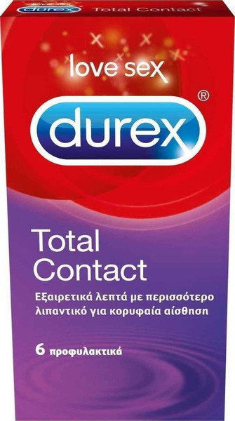 Durex Total Contact Condoms Extra Thin 6τμχ Durex Total Contact Condoms Extra Thin 6τμχ